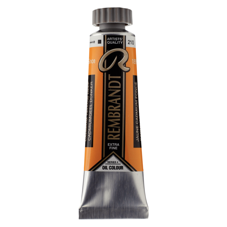 Rembrandt 210 olieverf tube 15ml - cadmium geel donker