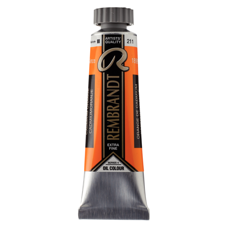 Rembrandt 211 olieverf tube 15ml - cadmium oranje