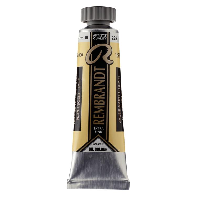 Rembrandt 222 olieverf tube 15ml - Napelsgeel licht