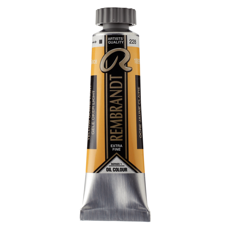 Rembrandt 228 olieverf tube 15ml - gele oker licht