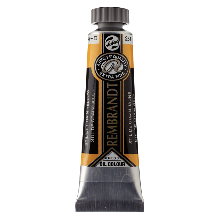 Rembrandt 251 olieverf tube 15ml - stil de grain geel