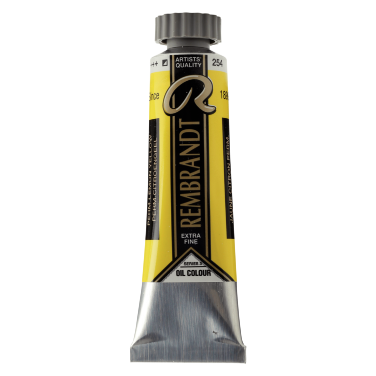 Rembrandt 254 olieverf tube 15ml - permanent citroengeel