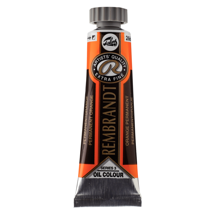 Rembrandt 266 olieverf tube 15ml - permanent oranje
