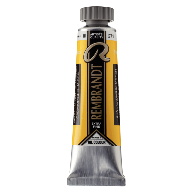 Rembrandt 271 olieverf tube 15ml - cadmium geel middel