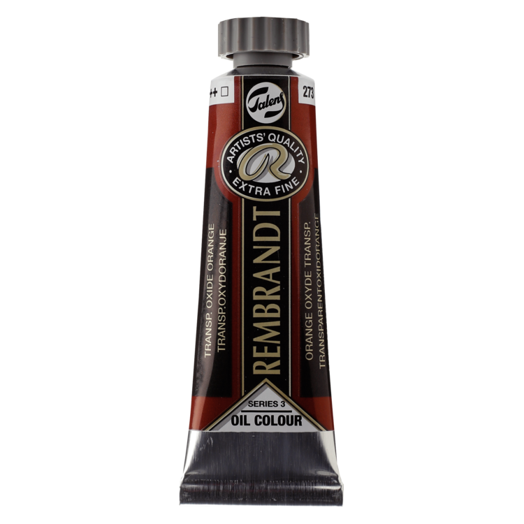 Rembrandt 273 olieverf tube 15ml - transparant oxyd oranje