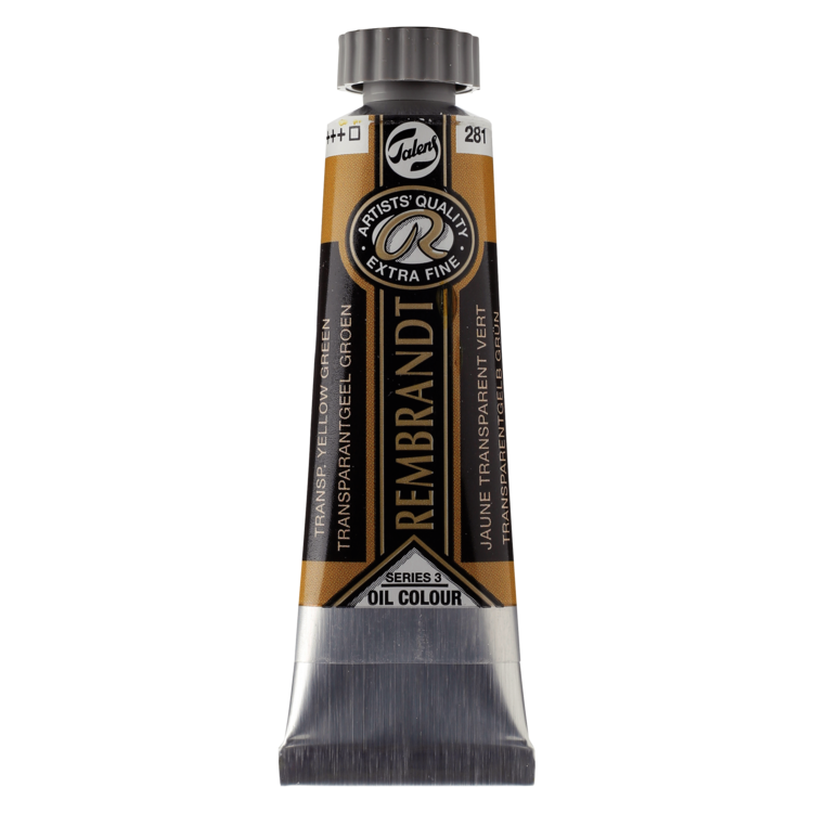 Rembrandt 281 olieverf tube 15ml - transparant geelgroen