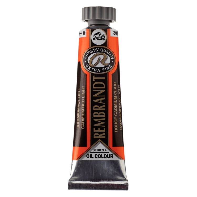 Rembrandt 303 olieverf tube 15ml - cadmium rood licht