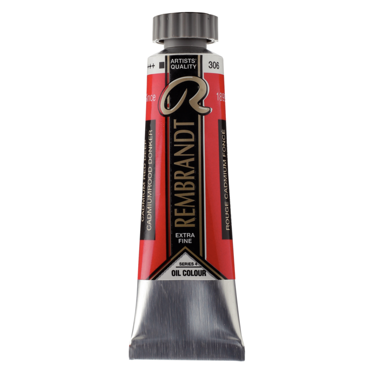 Rembrandt 306 olieverf tube 15ml - cadmium rood donker