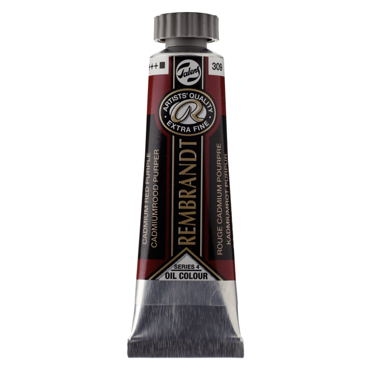 Rembrandt 309 olieverf tube 15ml - cadmium rood purper
