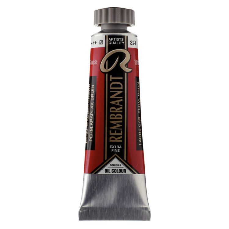 Rembrandt 324 olieverf tube 15ml - permanent kraplak bruin