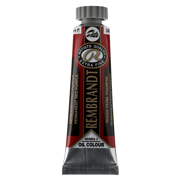 Rembrandt 348 olieverf tube 15ml - permanent rood purper