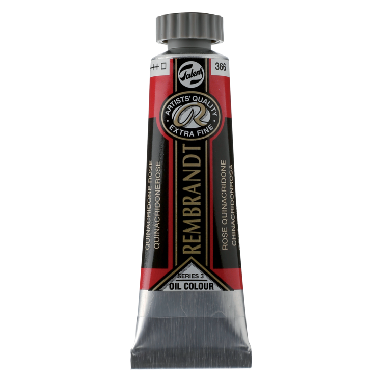 Rembrandt 366 olieverf tube 15ml - quinacridone rose