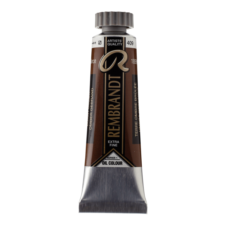 Rembrandt 409 olieverf tube 15ml - omber gebrand