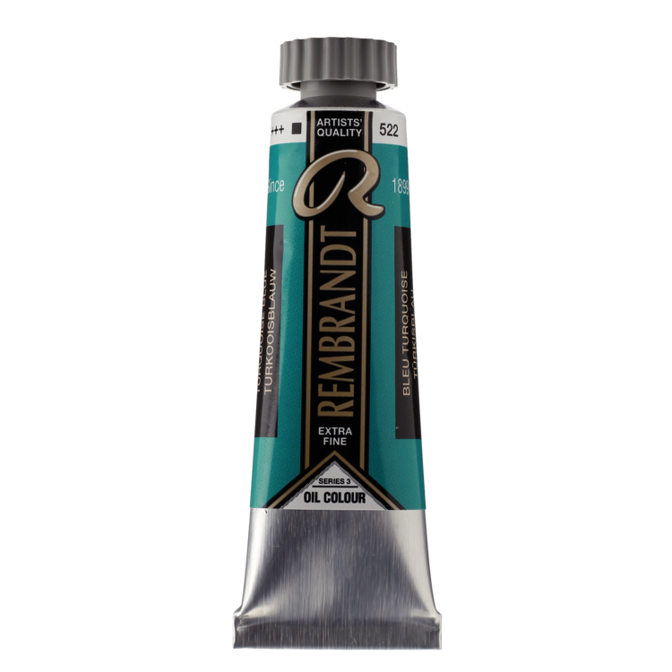 Rembrandt 522 olieverf tube 15ml - turkooisblauw