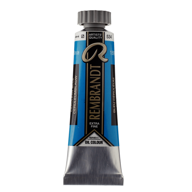 Rembrandt 534 olieverf tube 15ml - cerulean blauw