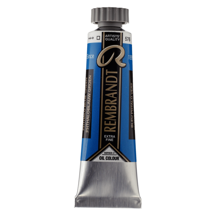 Rembrandt 576 olieverf 15ml  pht.blauwgroen