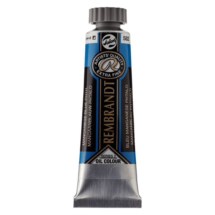 Rembrandt 582 olieverf tube 15ml - mangaanblauw phtalo