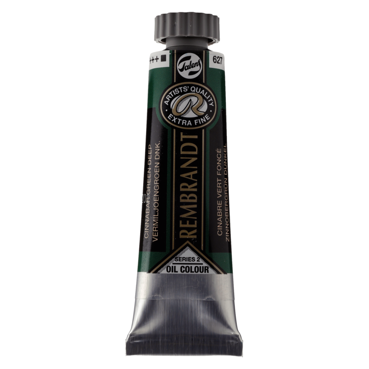 Rembrandt 627 olieverf tube 15ml - vermiljoen groen donker