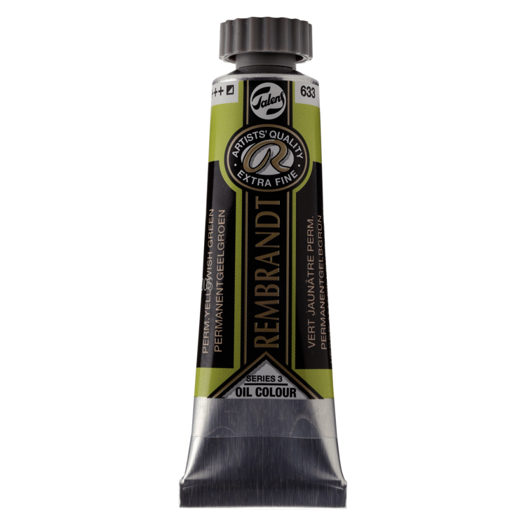 Rembrandt 633 olieverf tube 15ml - permanent geelgroen