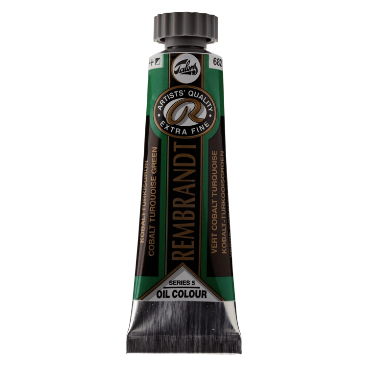 Rembrandt 682 olieverf tube 15ml - kobalt turkooisgroen
