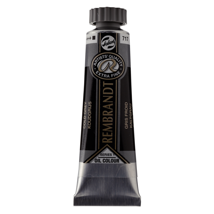 Rembrandt 717 olieverf tube 15ml - koudgrijs