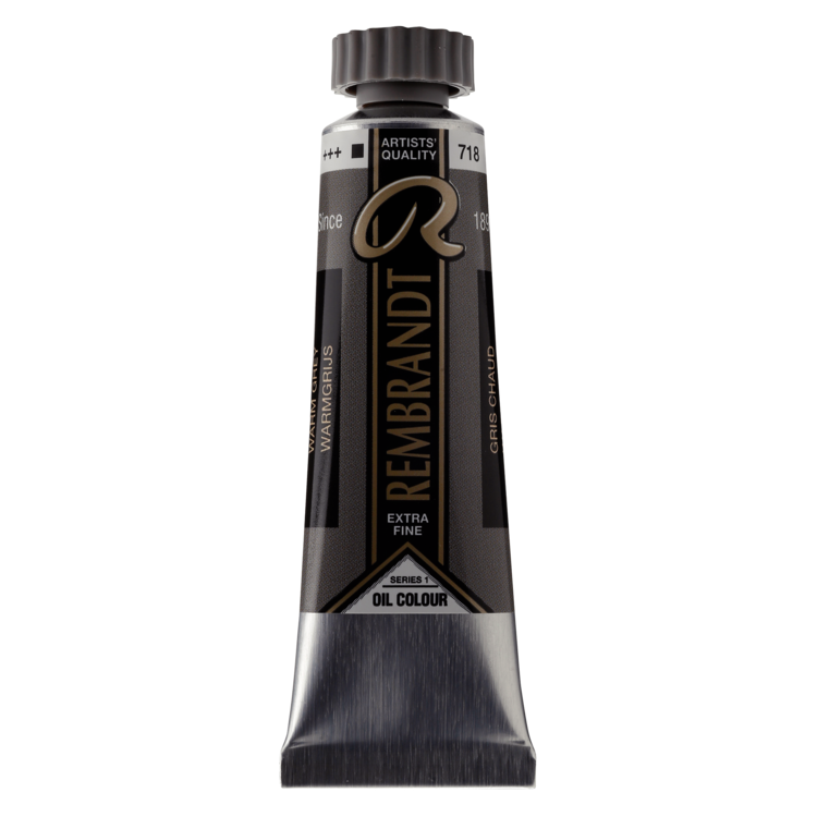 Rembrandt 718 olieverf tube 15ml - warmgrijs