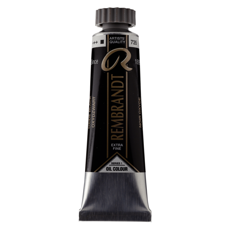 Rembrandt 735 olieverf 15ml  oxydzwart