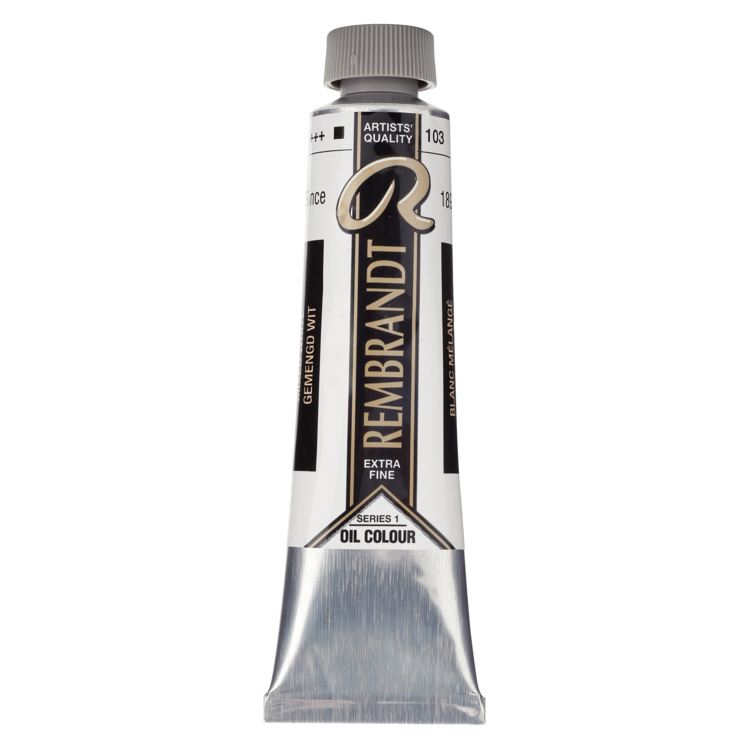 Rembrandt 103 olieverf tube 40ml - gemengd wit