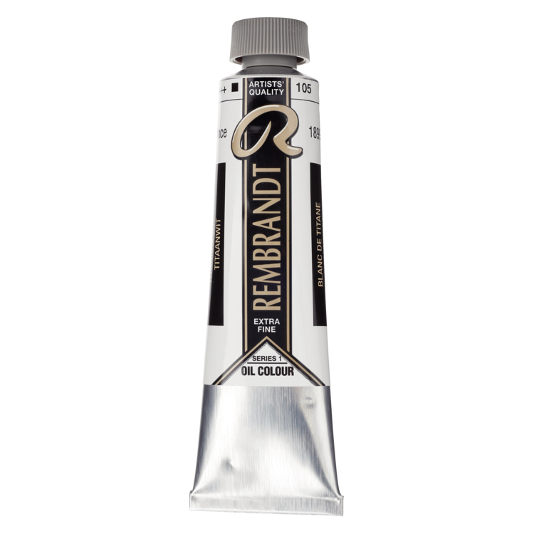 Rembrandt 105 olieverf tube 40ml - titaanwit