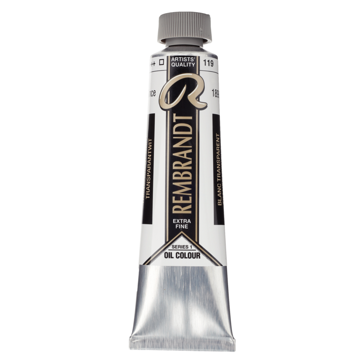 Rembrandt 119 olieverf tube 40ml - transparant wit
