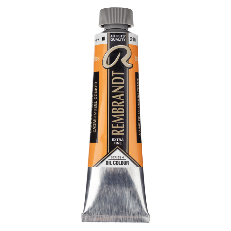 Rembrandt 210 olieverf tube 40ml - cadmium geel donker