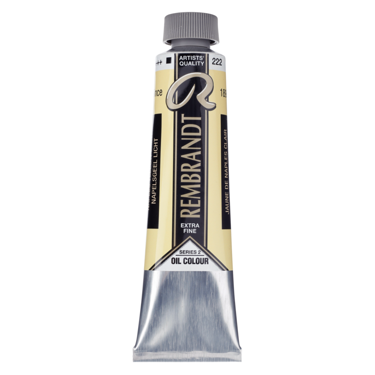 Rembrandt 222 olieverf tube 40ml - Napelsgeel licht