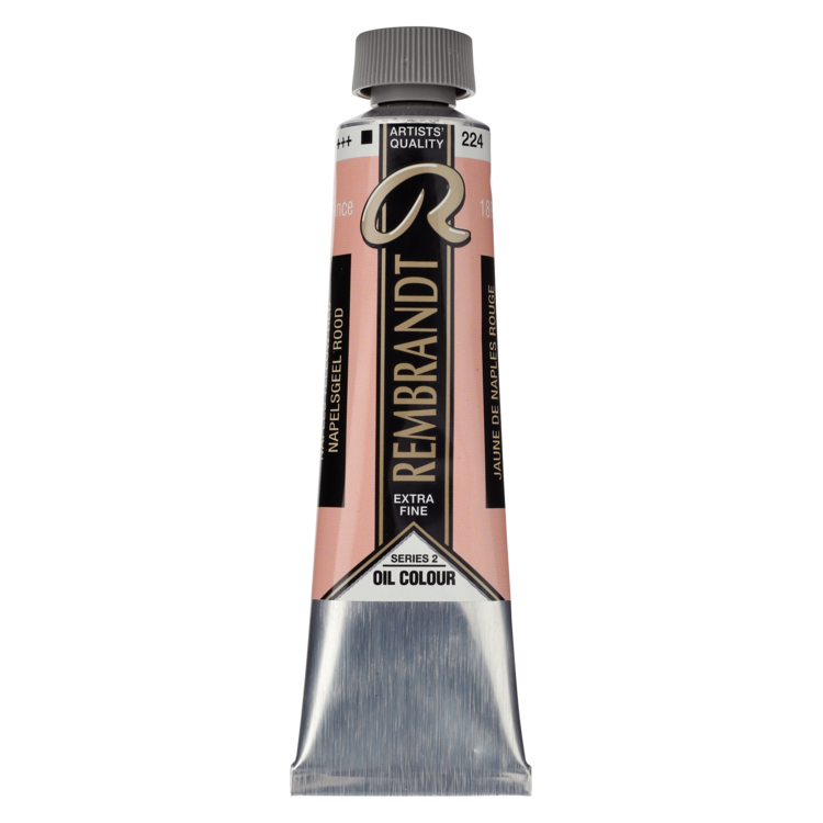 Rembrandt 224 olieverf tube 40ml - Napelsgeel rood