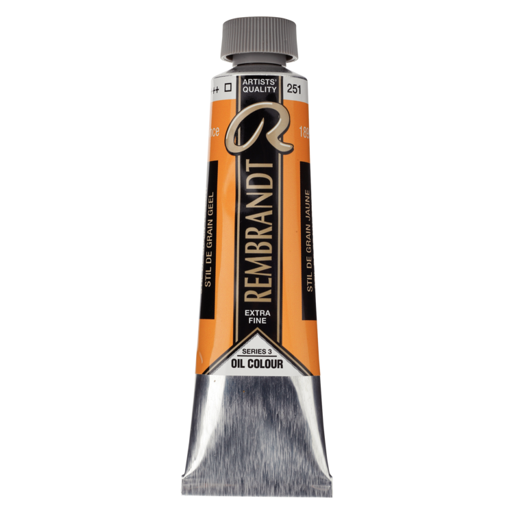 Rembrandt 251 olieverf tube 40ml - stil de grain geel
