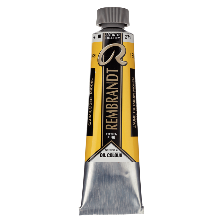 Rembrandt 271 olieverf tube 40ml - cadmium geel middel