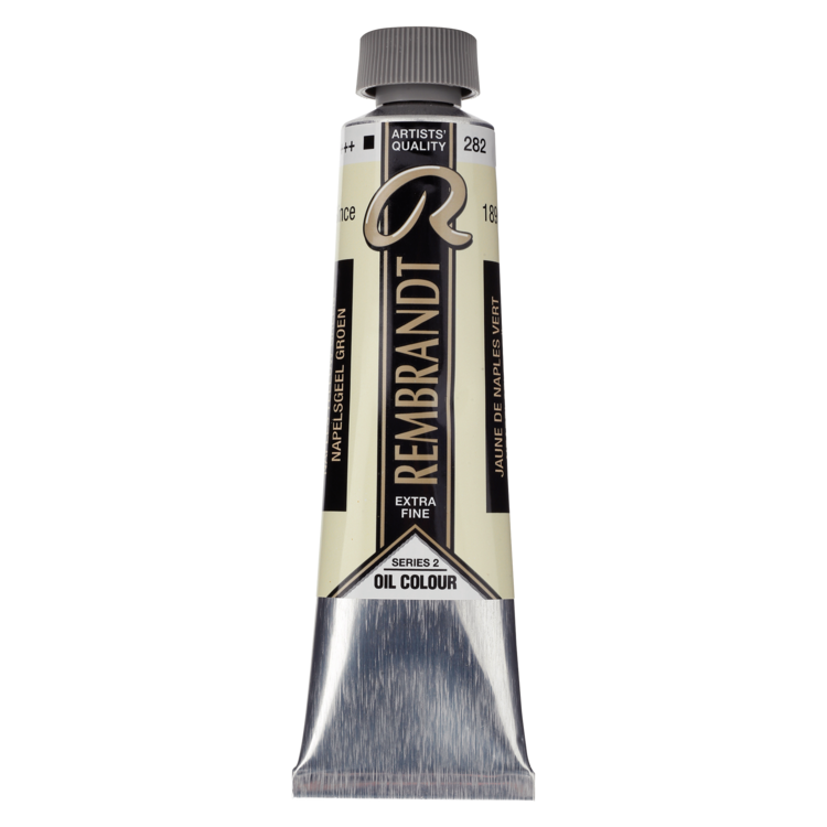 Rembrandt 282 olieverf tube 40ml - Napelsgeel groen