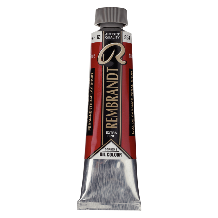 Rembrandt 324 olieverf tube 40ml - permanent kraplak bruin