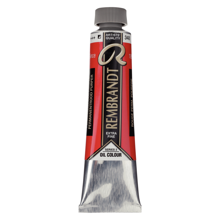 Rembrandt 348 olieverf tube 40ml - permanent rood purper
