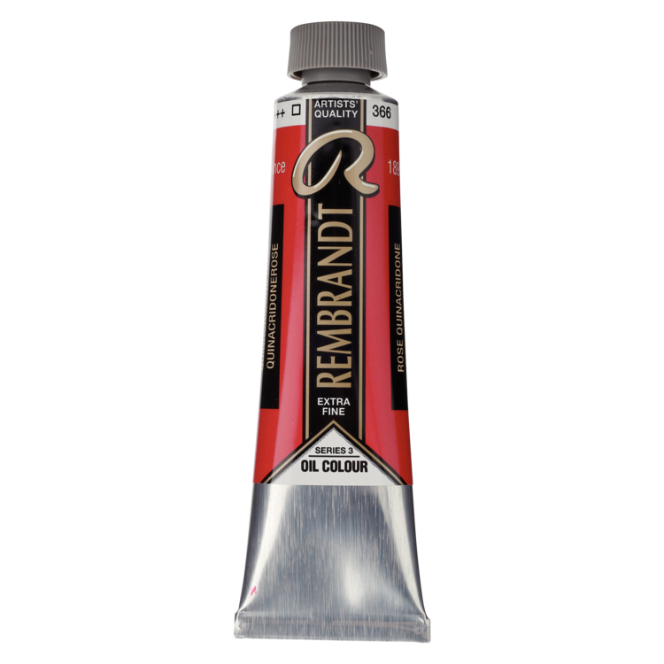 Rembrandt 366 olieverf tube 40ml - quinacridone rose