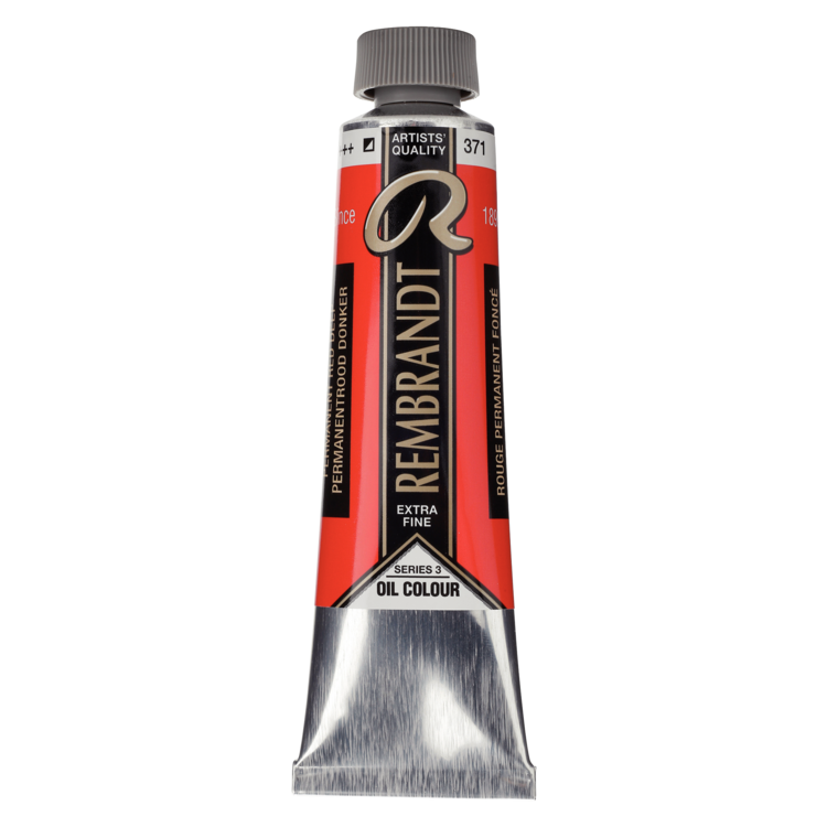 Rembrandt 371 olieverf tube 40ml - permanent rood donker