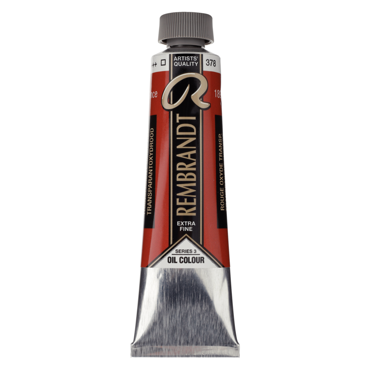 Rembrandt 378 olieverf tube 40ml - transparant oxyd rood