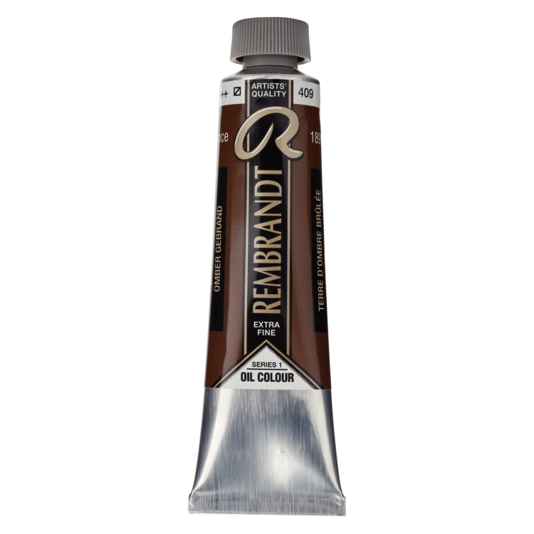 Rembrandt 409 olieverf tube 40ml - omber gebrand