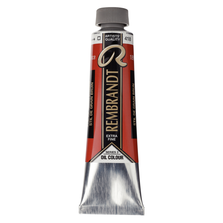 Rembrandt 418 olieverf tube 40ml - stil de grain bruin