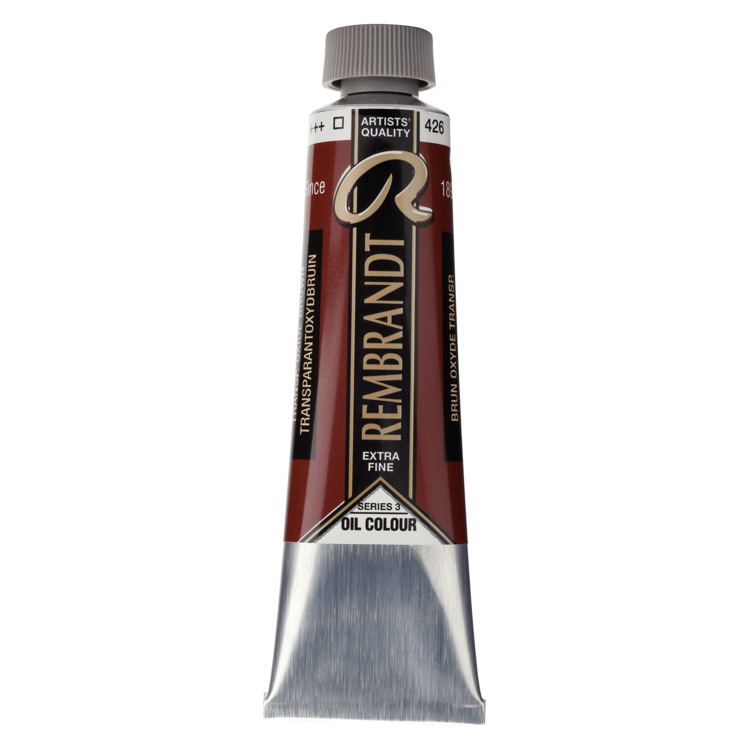 Rembrandt 426 olieverf tube 40ml - transparant oxyd bruin