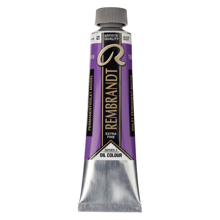 Rembrandt 537 olieverf tube 40ml - permanent violet middel