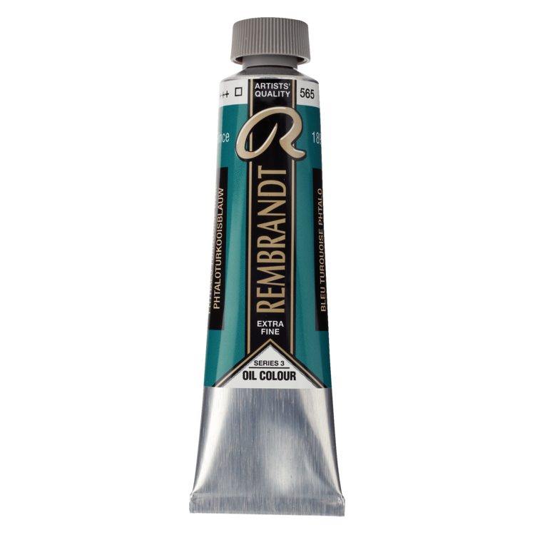 Rembrandt 565 olieverf tube 40ml - phtalo turkooisblauw