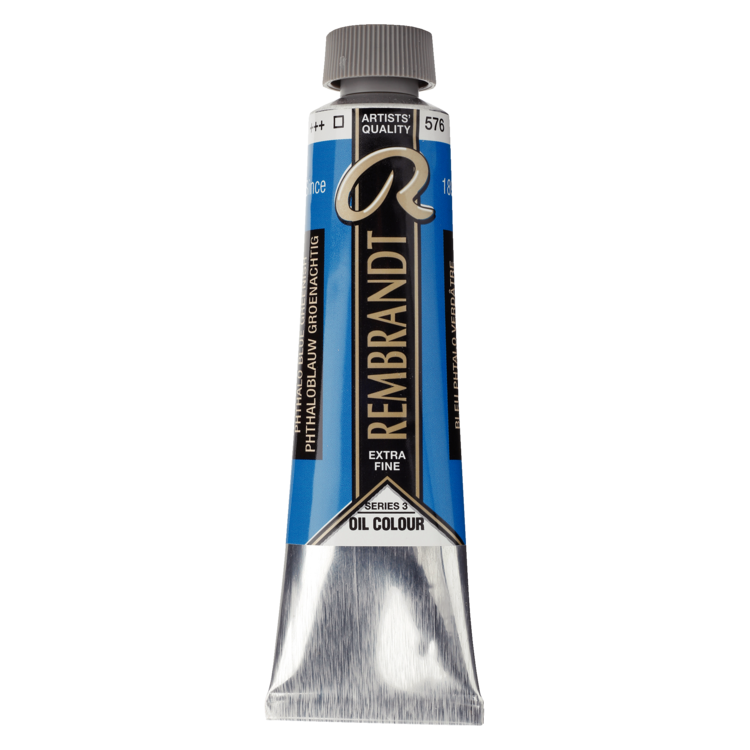 Rembrandt 576 olieverf tube 40ml - phtalo blauw (gs)