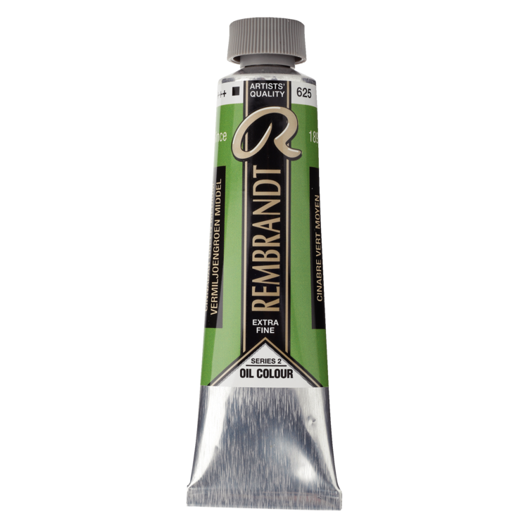 Rembrandt 625 olieverf 40ml  vermiljoengroen mid