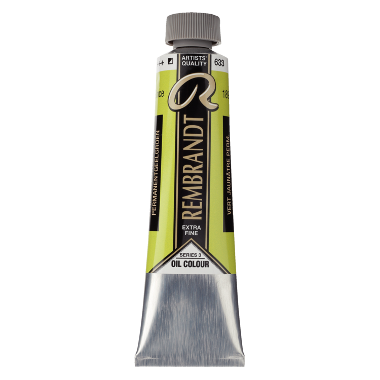 Rembrandt 633 olieverf tube 40ml - permanent geelgroen