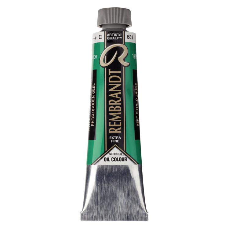 Rembrandt 681 olieverf tube 40ml - phtalo groen (ys)